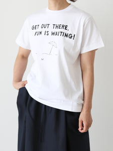 R&D.M.Co- GET OUT THERE Tシャツ パラソル [8189]｜CREER