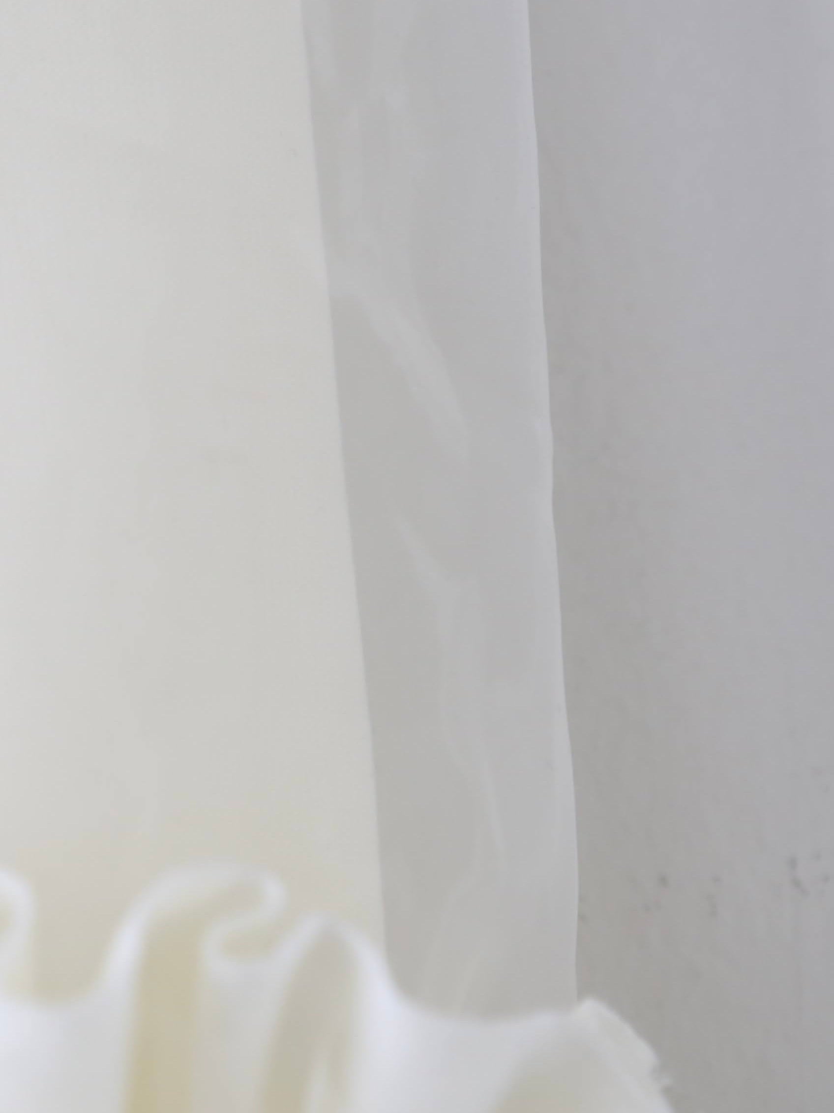 noir kei ninomiya ウール天竺×エステルオーガンジートップス [3P-T006-051]