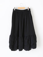 画像をギャラリービューアに読み込む, noir kei ninomiya ウールナイロンミルドスカート [3P-S007-051]
