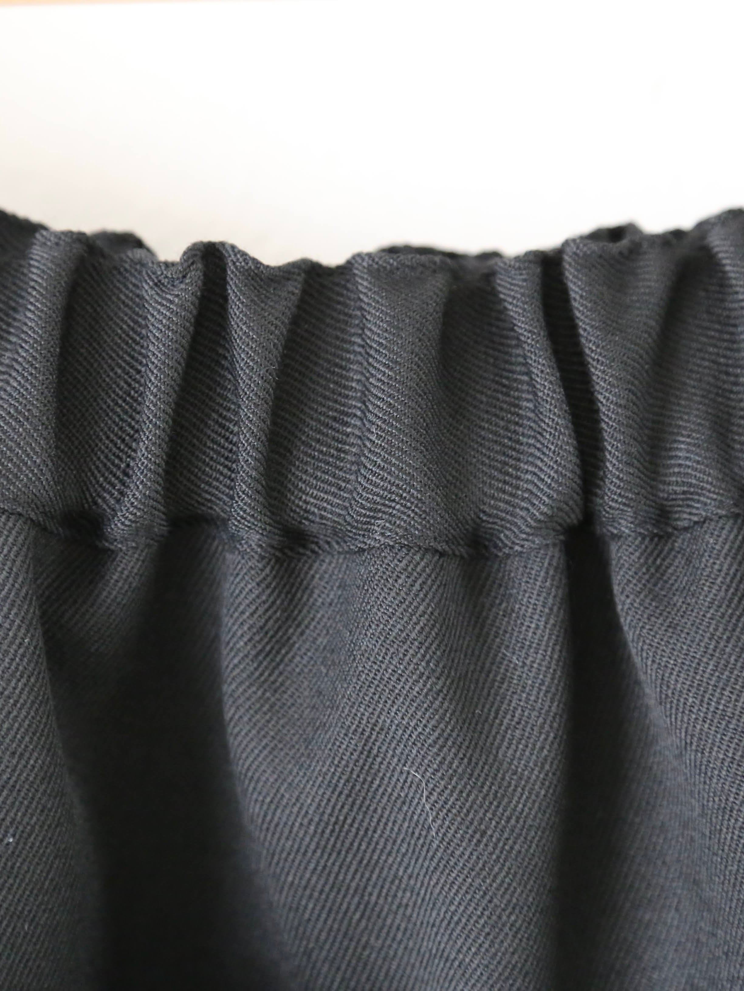 noir kei ninomiya ウールギャバジン×エステルオーガンジースカート [3P-S001-051]