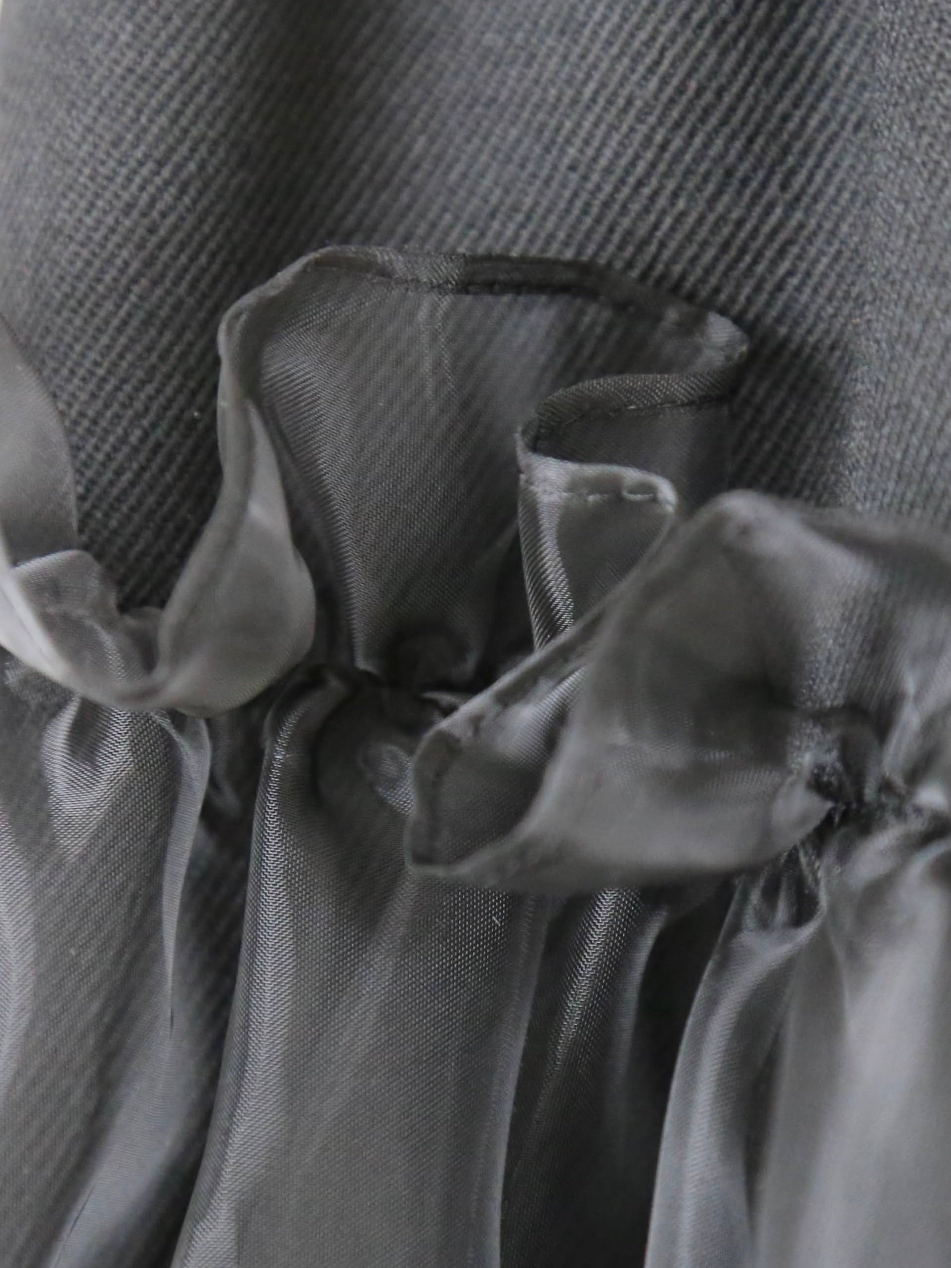 noir kei ninomiya ウールギャバジン×エステルオーガンジースカート [3P-S001-051]