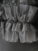 画像をギャラリービューアに読み込む, noir kei ninomiya ウールギャバジン×エステルオーガンジースカート [3P-S001-051]
