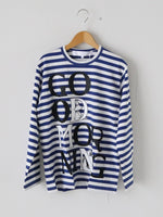 画像をギャラリービューアに読み込む, tao  綿天竺ボーダープリント(Tove Jansson) [TQ-T022-051]
