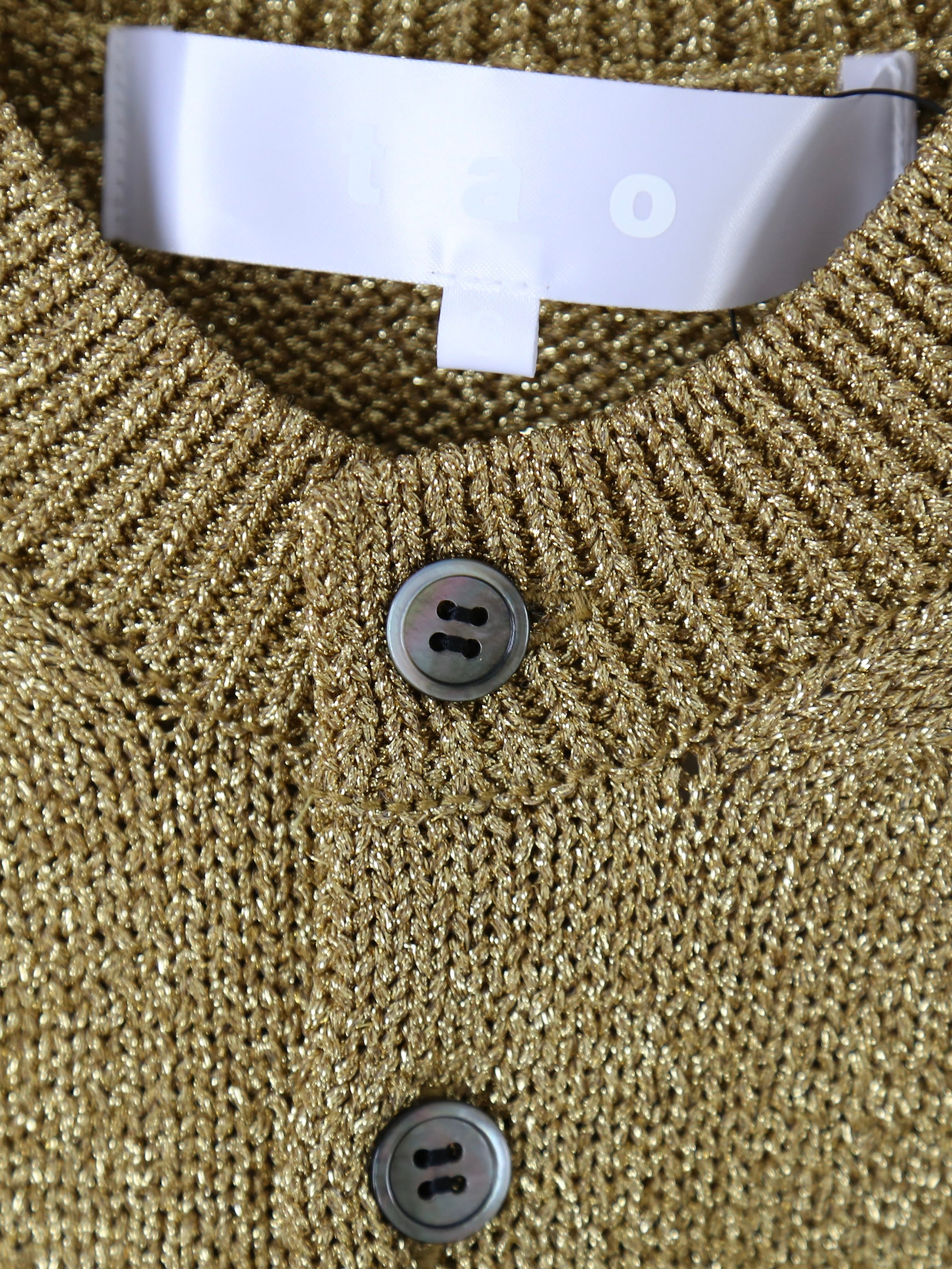 tao ラメリリヤーン天竺ニットカーディガン [TP-N015-051]