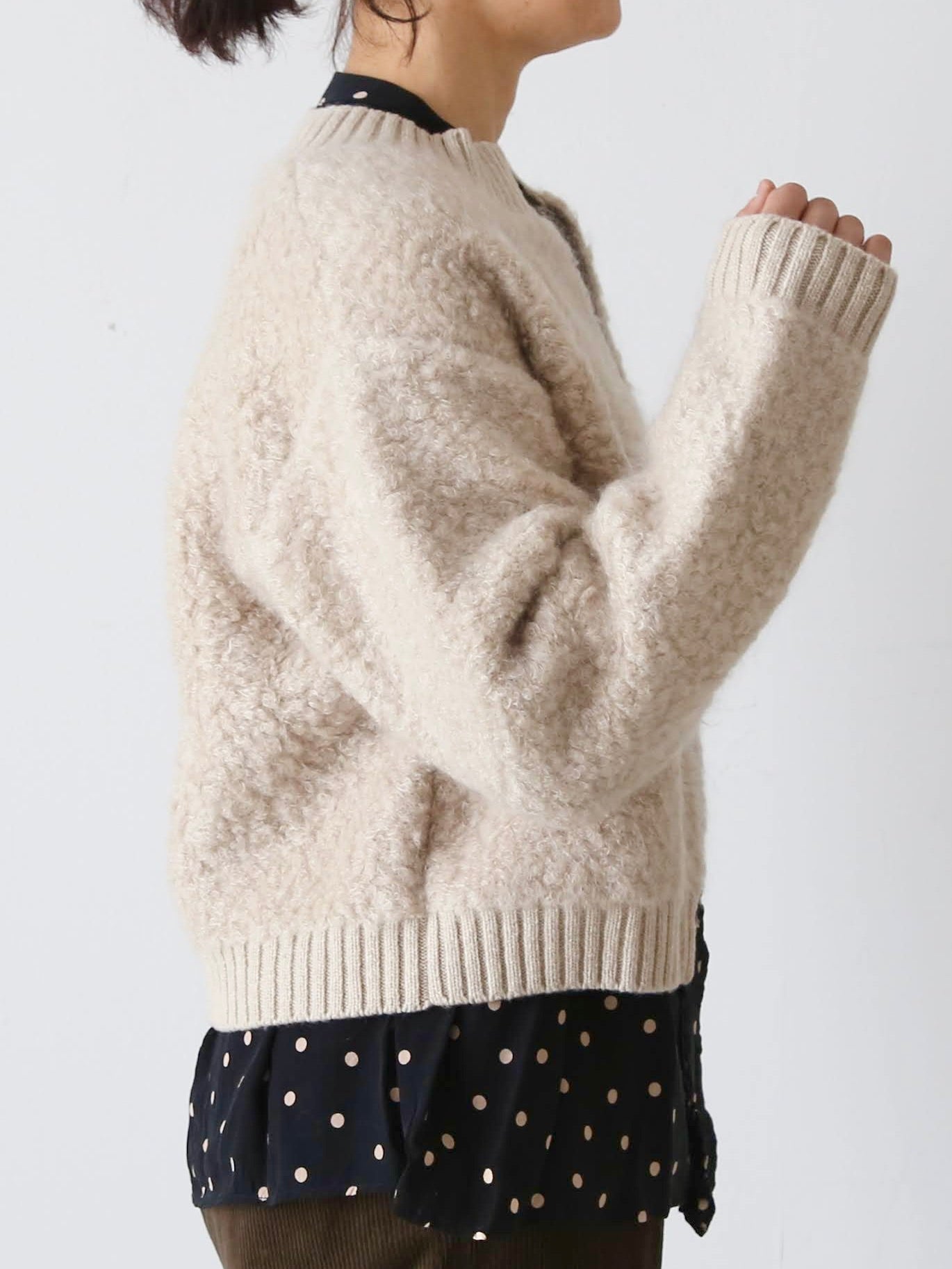 R&D.M.Co- パイルニットカーディガン [6491]