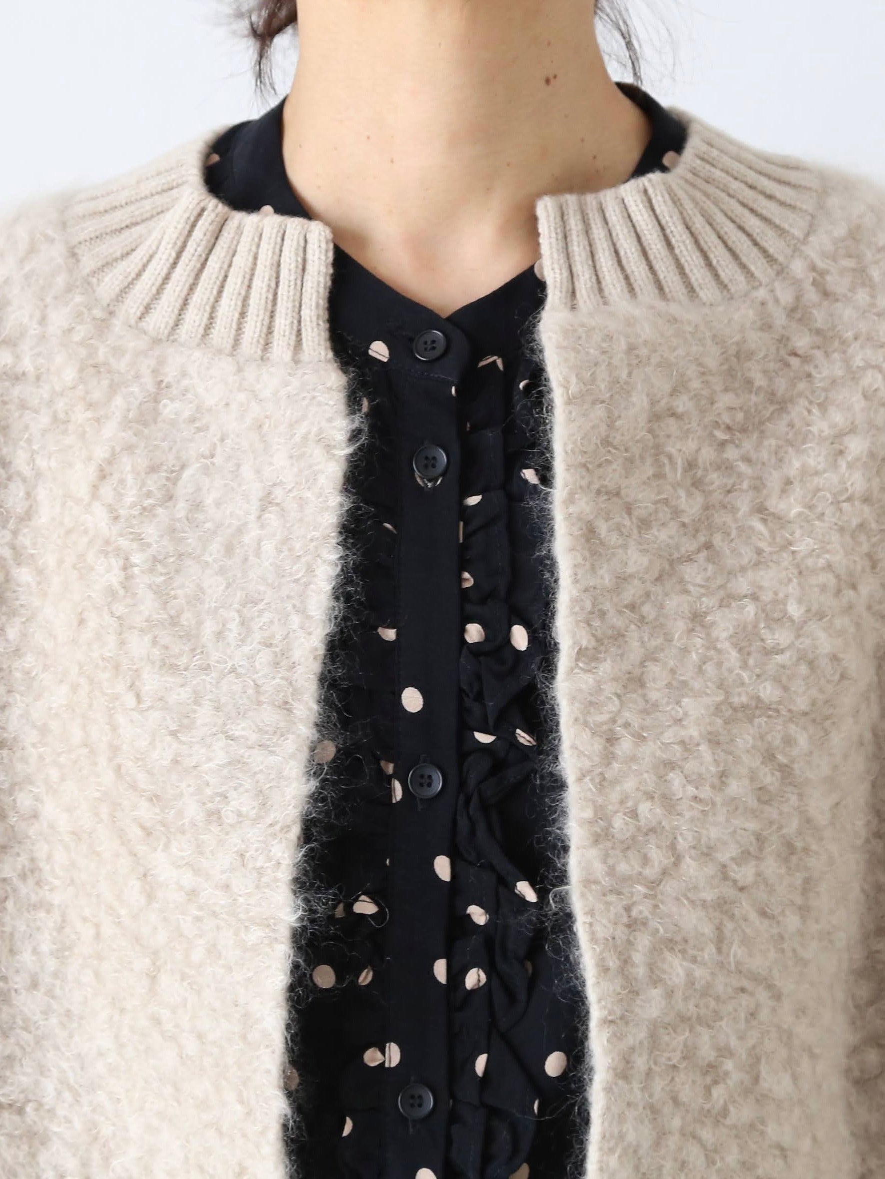 R&D.M.Co- パイルニットカーディガン [6491]