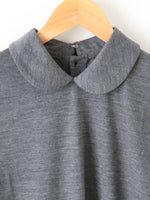 画像をギャラリービューアに読み込む, tao ウール天竺襟付きトップス [TP-T004-051]
