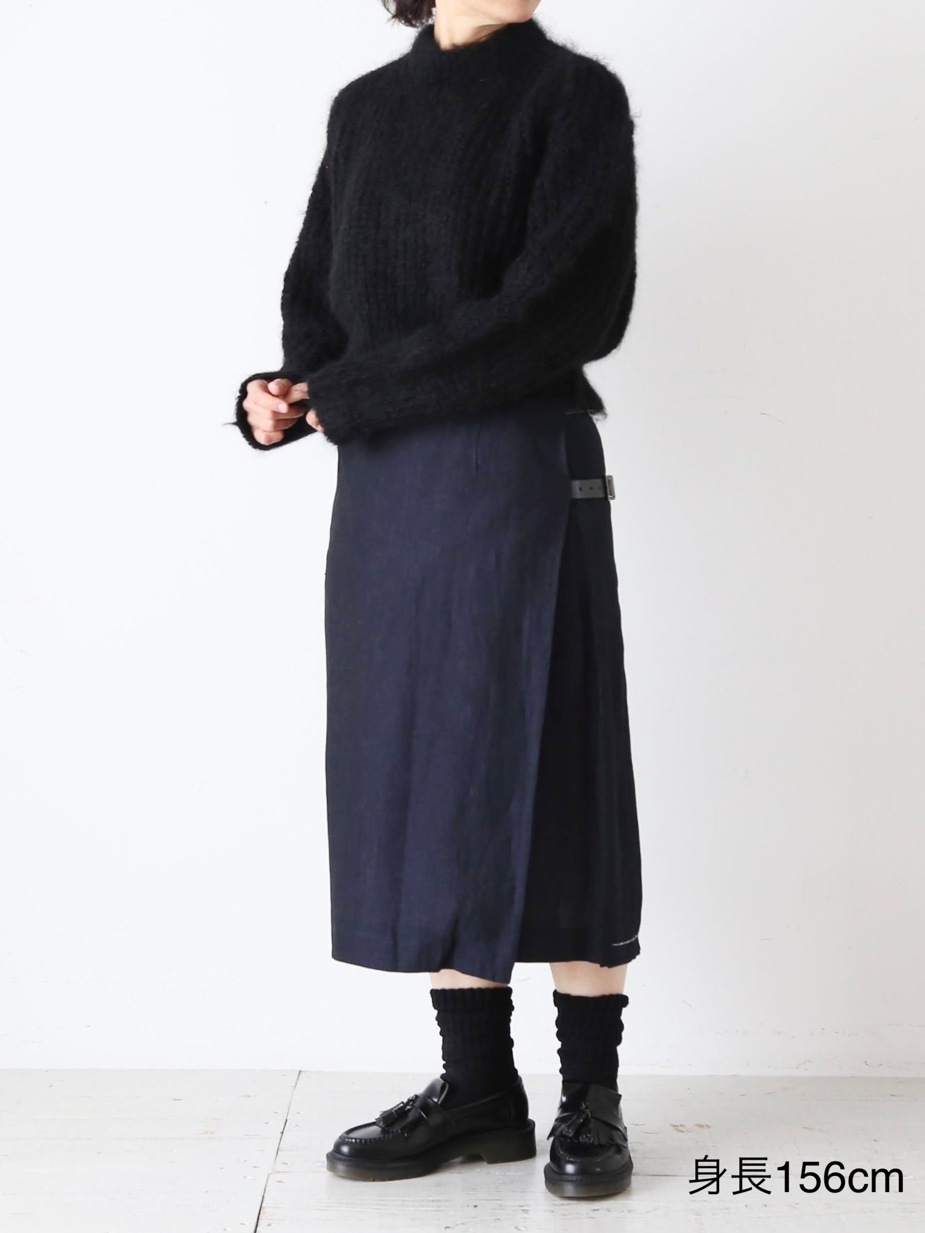 R&D.M.Co- ヘリンボーンリネンキルトスカート [1941]