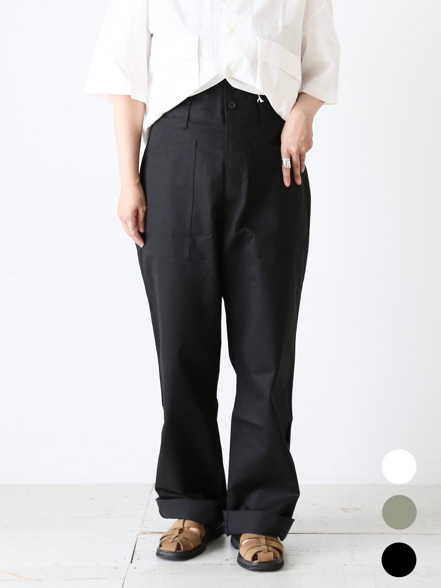 YARMO フィッシャーマンズパンツ (ヘリンボーン) [P1]