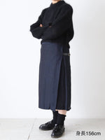 画像をギャラリービューアに読み込む, R&amp;D.M.Co- ヘリンボーンリネンキルトスカート [1941]
