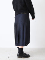 画像をギャラリービューアに読み込む, R&amp;D.M.Co- ヘリンボーンリネンキルトスカート [1941]
