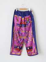 画像をギャラリービューアに読み込む, tao エステルスカーフ柄プリントMIXパンツ B柄 [TP-P006-051-B]
