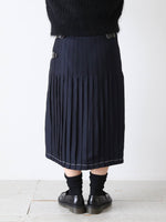 画像をギャラリービューアに読み込む, R&amp;D.M.Co- ヘリンボーンリネンキルトスカート [1941]
