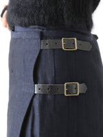 画像をギャラリービューアに読み込む, R&amp;D.M.Co- ヘリンボーンリネンキルトスカート [1941]
