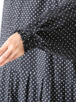 画像をギャラリービューアに読み込む, Veritecoeur ドットフリルワンピース [VC-2749]
