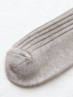 画像をギャラリービューアに読み込む, ORGANIC GARDEN スーピマ×ヤクリブハイソックス [8-0045]
