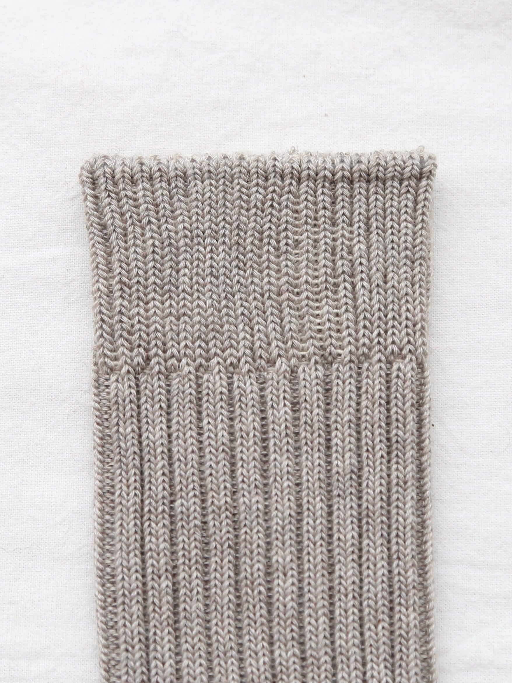 ORGANIC GARDEN スーピマ×ヤクリブハイソックス [8-0045]