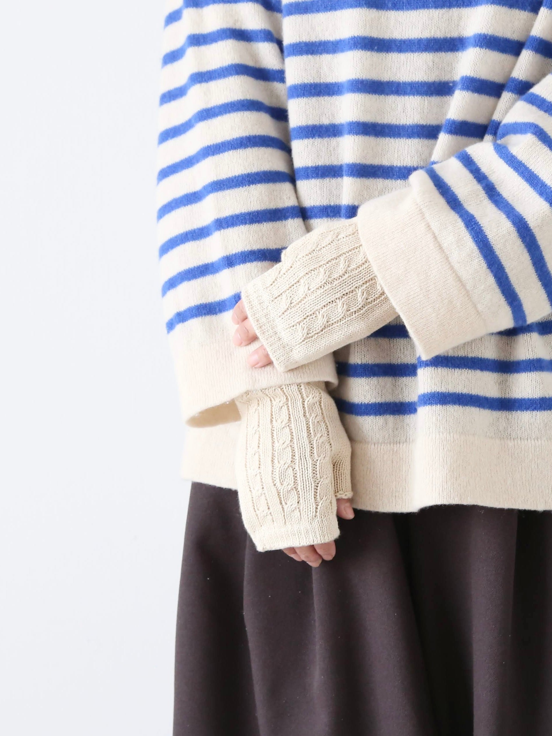 ORGANIC GARDEN スーピマ×ヤクハンドウォーマー[8-0910]