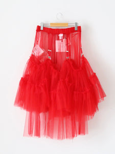 noir kei ninomiya ナイロンチュールスカート [3O-S005-051] – CREER
