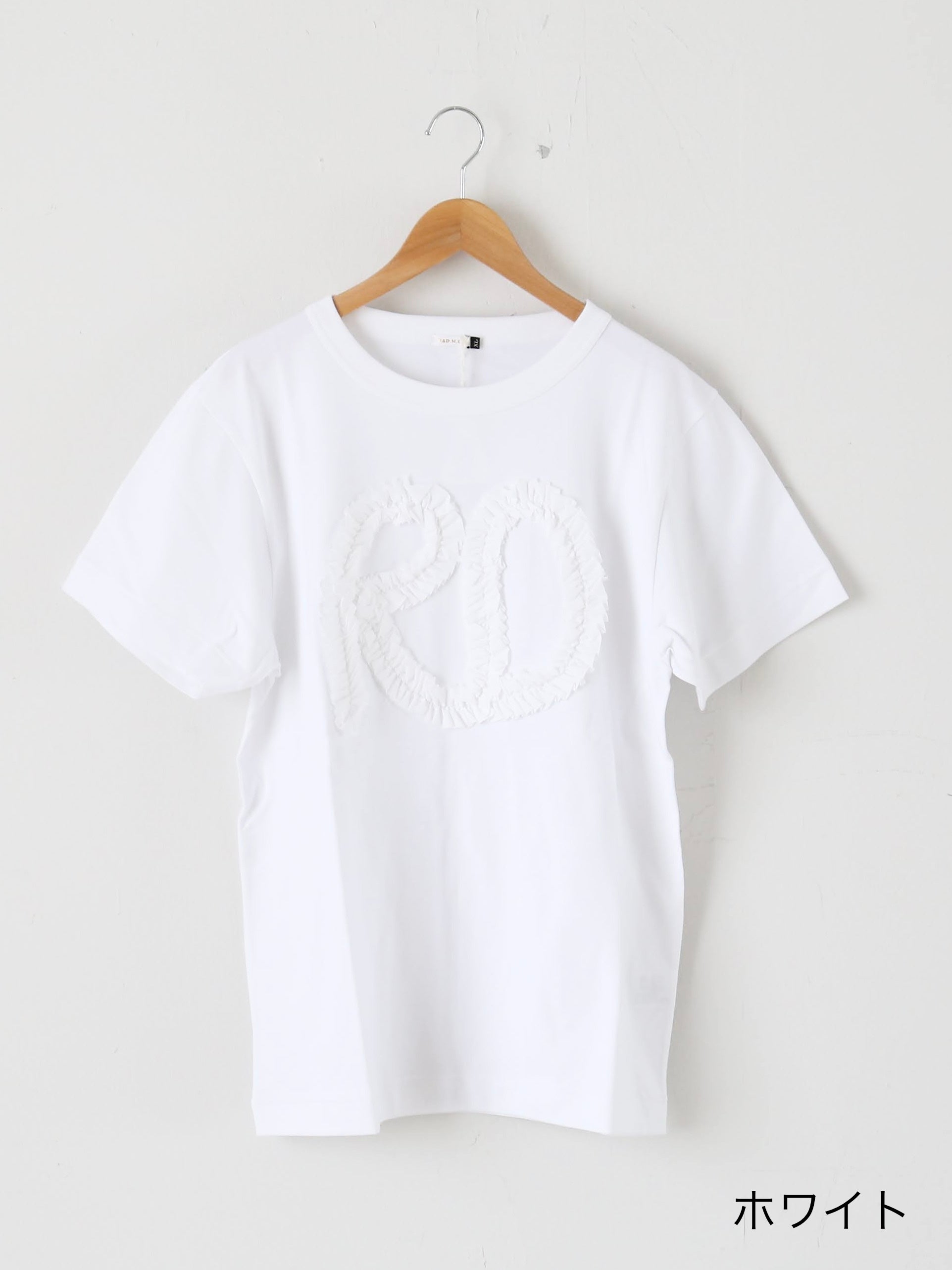 R&D.M.Co- メンズR.Dフリルエンブロイダリー ハーフスリーブTシャツ [7623]