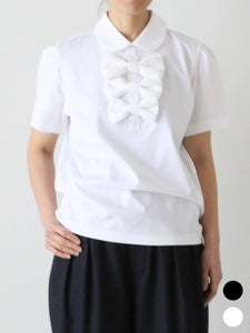 noir kei ninomiya 綿ポンチTシャツ(シングルリボン) [3Q-T008-051
