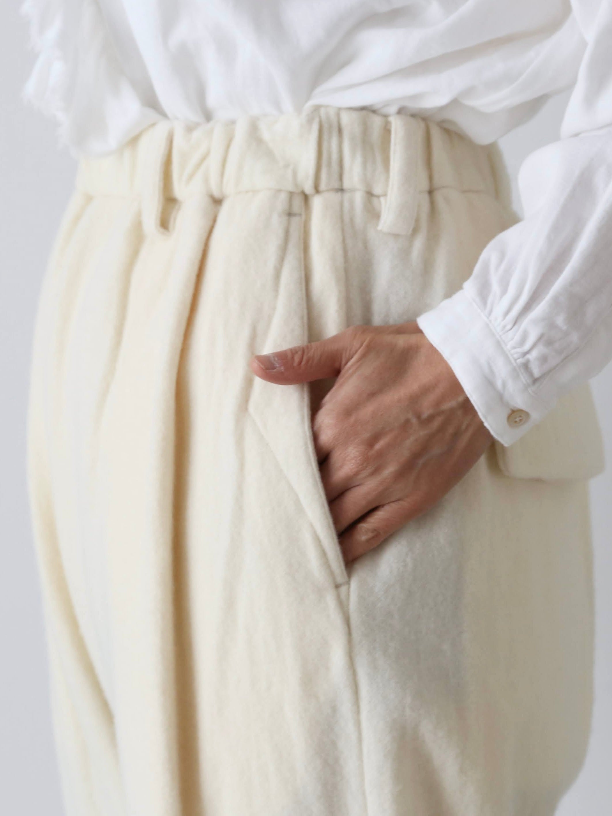 suzuki takayuki フルーリングワイドストレートパンツ [A262-20]