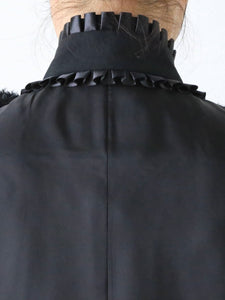 noir kei ninomiya ウールオックス ベスト 胸元リボン 手仕事タック
