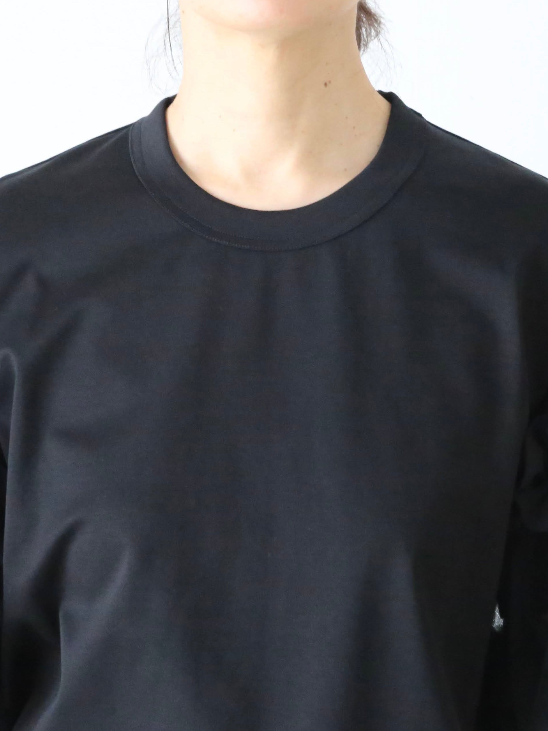 noir kei ninomiya 綿ポンチ×エステルジョーゼット Tシャツ