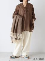 画像をギャラリービューアに読み込む, suzuki takayuki スモックブラウス [A261-08]
