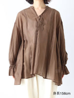 画像をギャラリービューアに読み込む, suzuki takayuki スモックブラウス [A261-08]
