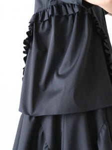 noir kei ninomiya 綿ブロード ブラウス 半袖 丸襟 フリル – CREER