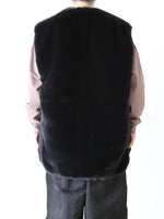 画像をギャラリービューアに読み込む, ALWEL リバーシブルスリーブレスジャケット [CRINY FUR-1]
