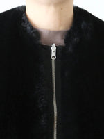 画像をギャラリービューアに読み込む, ALWEL リバーシブルスリーブレスジャケット [CRINY FUR-1]
