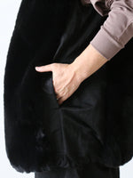 画像をギャラリービューアに読み込む, ALWEL リバーシブルスリーブレスジャケット [CRINY FUR-1]
