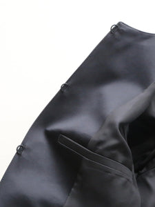 noir kei ninomiya スパンコール ツイード×エステルサテン ジャケット