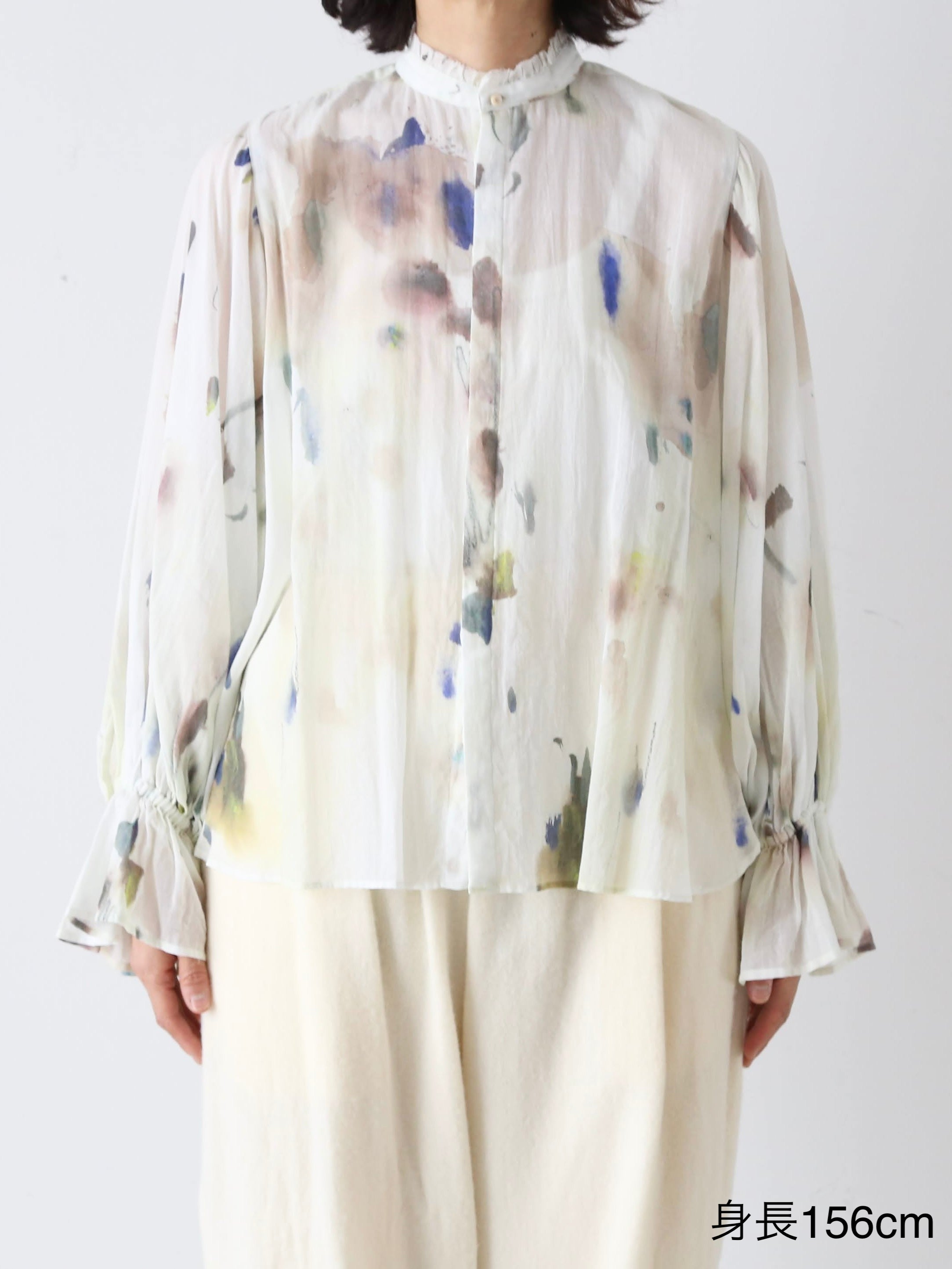 suzuki takayuki ビショップスリーブブラウス [B251-08]