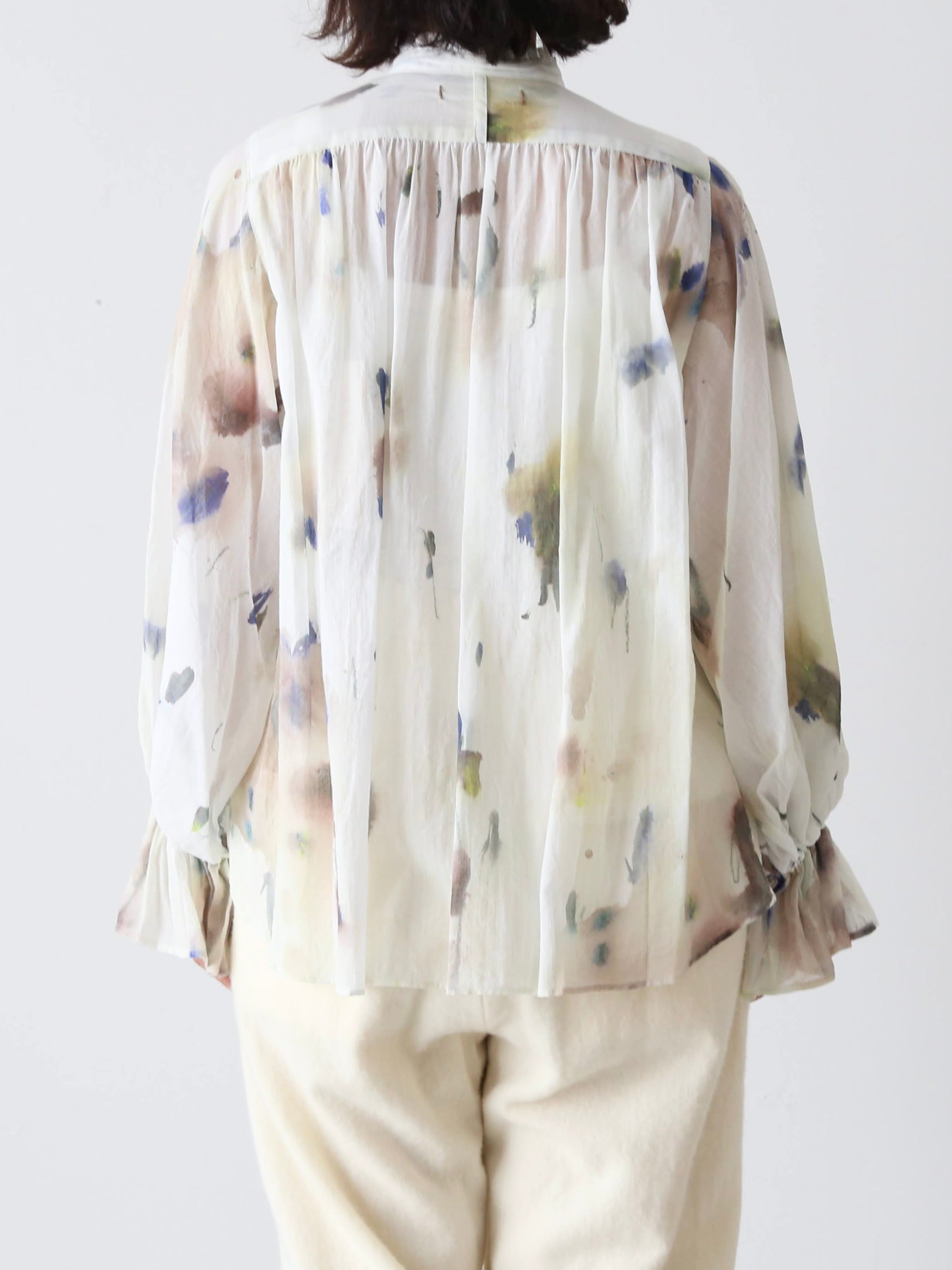 suzuki takayuki ビショップスリーブブラウス [B251-08]