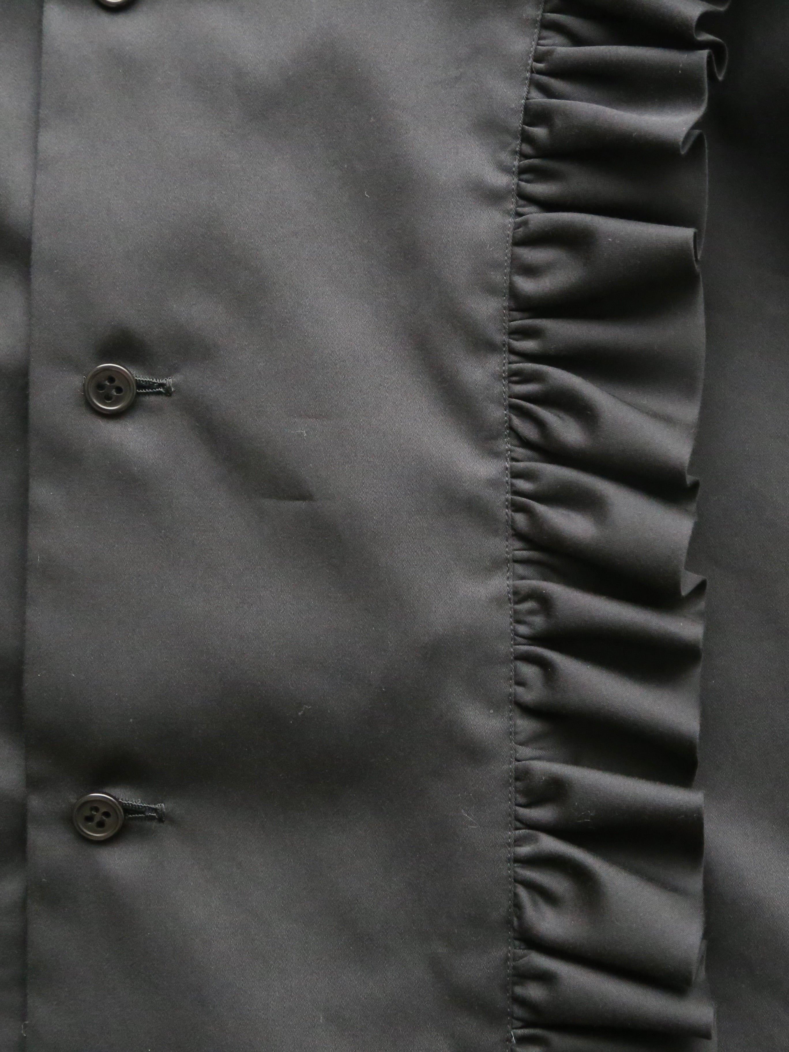 noir kei ninomiya 綿ブロード ブラウス 半袖 丸襟 フリル – CREER