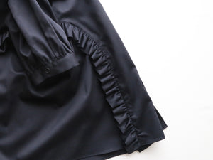 noir kei ninomiya 綿ブロード ブラウス 半袖 丸襟 フリル – CREER