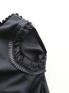 noir kei ninomiya ウールオックス ベスト 胸元リボン 手仕事タック