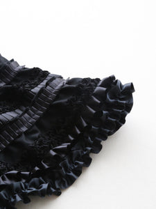 noir kei ninomiya ウールオックス ベスト 胸元リボン 手仕事タック