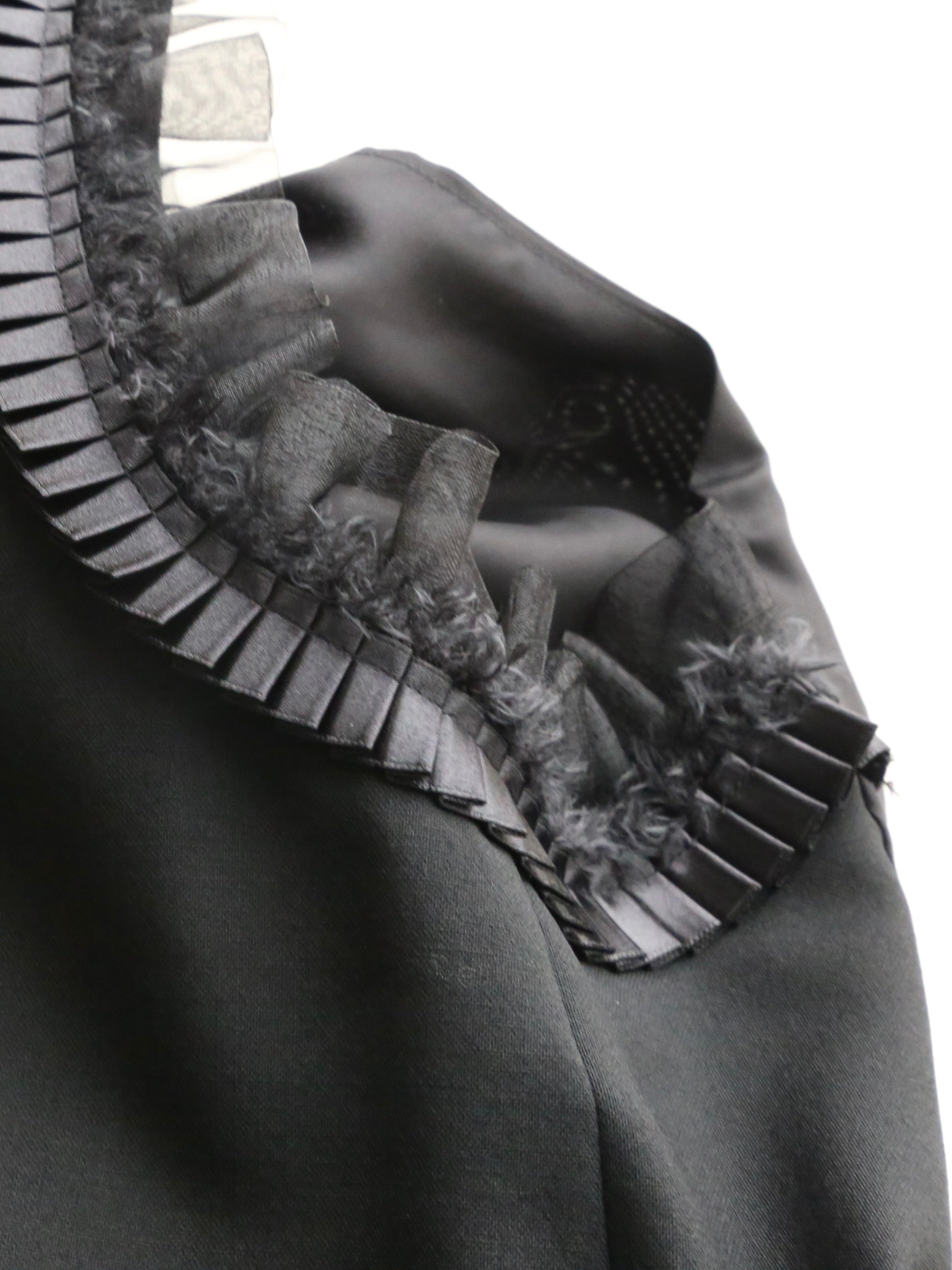 noir kei ninomiya ウールオックス ベスト 胸元リボン 手仕事タック