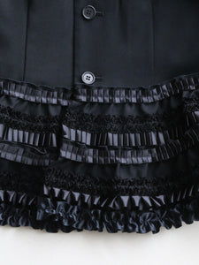 noir kei ninomiya ウールオックス ベスト 胸元リボン 手仕事タック