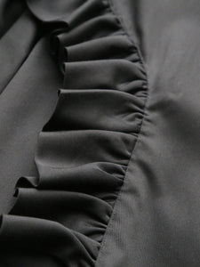 noir kei ninomiya 綿ブロード ブラウス 長袖 丸襟 フリル – CREER