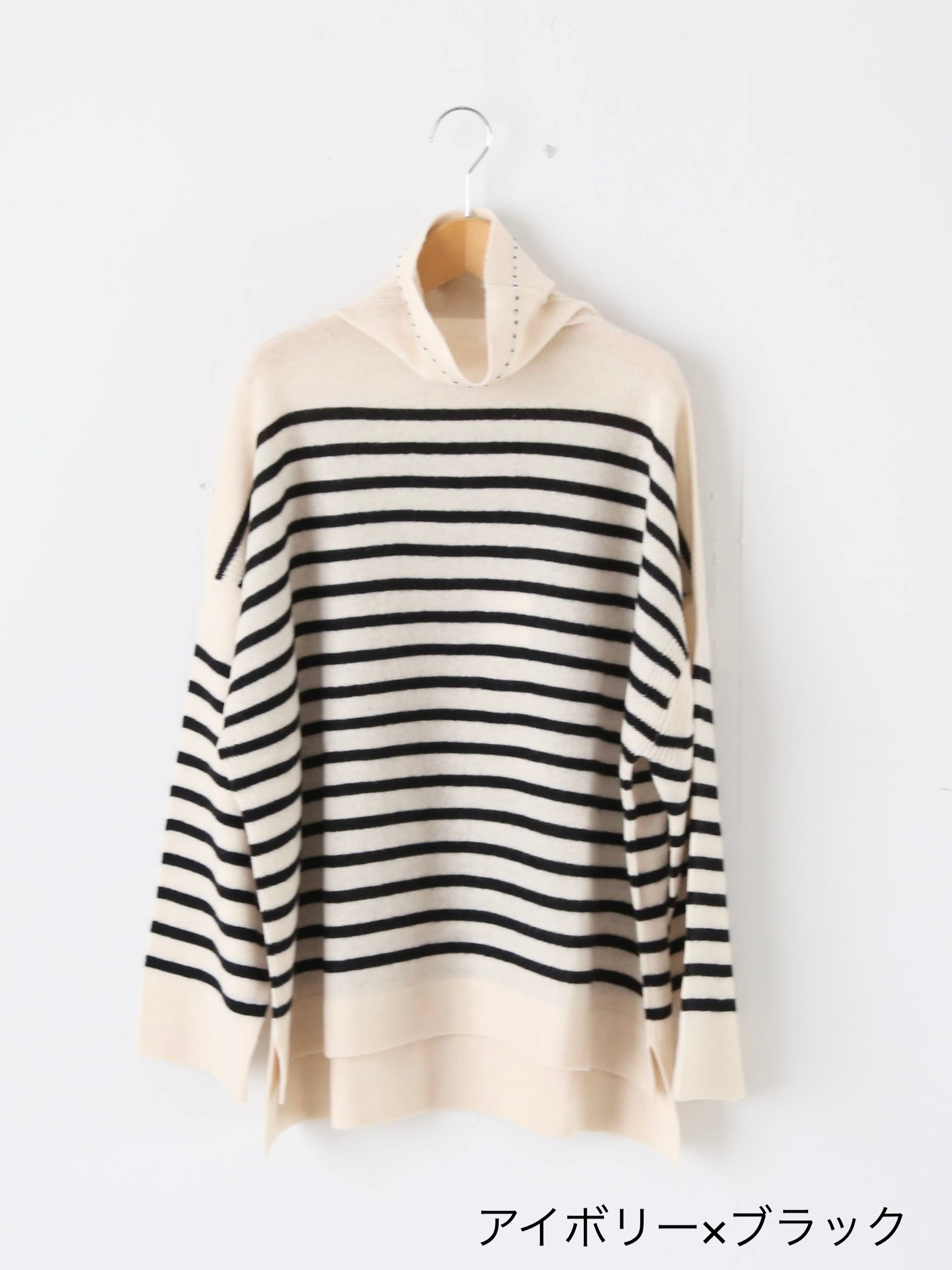 TOWAVASE バスクプルオーバー (タートルネック) 一本どり[mdm02-03]