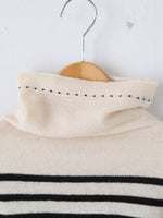 画像をギャラリービューアに読み込む, TOWAVASE バスクプルオーバー (タートルネック) 一本どり[mdm02-03]
