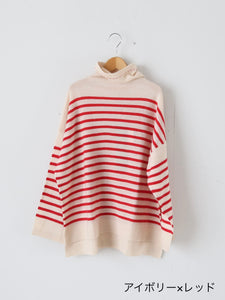 TOWAVASE バスクプルオーバー (タートルネック) 一本どり[mdm02-03