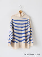 画像をギャラリービューアに読み込む, TOWAVASE バスクプルオーバー (タートルネック) 一本どり[mdm02-03]
