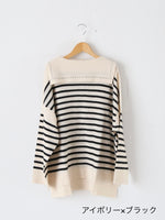 画像をギャラリービューアに読み込む, TOWAVASE バスクプルオーバー (セーラーネック)一本どり [mdm02-05]
