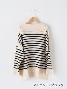 TOWAVASE バスクプルオーバー (セーラーネック)一本どり [mdm02-05